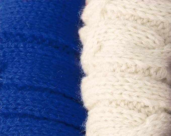 2 Pack Dog Sweaters for Small Dogs - Puppy Medium/Large Warm Clothes in Winter, Turtleneck Pullover Design for Boy Girl Pet, Doggie, Cat, Kitten Chihuahua Bulldog Pug Beagles (L, Blue, Beige)