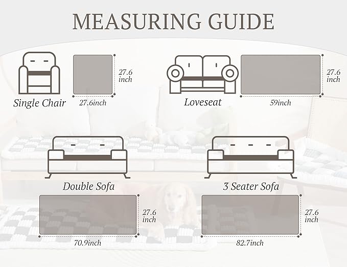 Couch Cushion Cover for dogs Sofa Cover Washable Pet Love Seat Couch Covers for Sofa Slipcovers Couch Protector Blanket for Dogs Sofa Cushion Covers for Pets Washable Pad Blue 70x210cm/27.6x82.7in