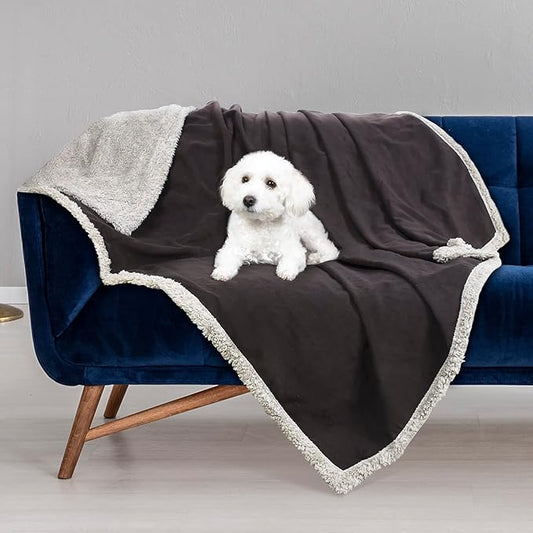 Kritter Planet Waterproof Dog Blanket, Reversible Water Proof Pet Blanket for Couch, Bed & Car, Washable Couch Covers for Medium Dogs - Protects Furniture from Fur, Dirt, and Accidents