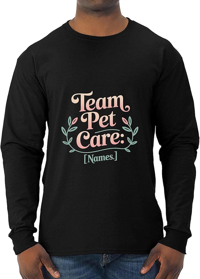 Classic Hobby Group T-Shirt with Name Interest Fun Trend Pet Care - Team Pet Care Black