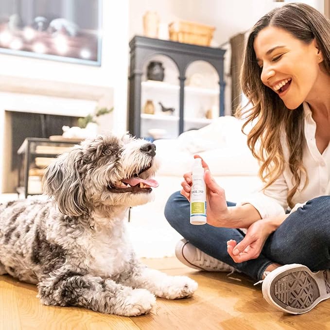 Oxyfresh Advanced Cat & Dog Breath Spray – Instant Pet Breath Freshener: Easy No Brushing Teeth Cleaning Solution – Fight Plaque, Keep Teeth & Gums Healthy