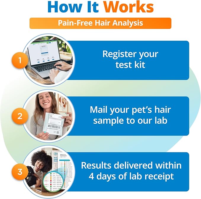 5Strands Pet Raw Food Intolerance Test, at Home Sensitivity Test for Dogs & Cats, 410 Items, Gently Cooked & Fresh Pet Food, Accurate for All Ages & Breeds, Pet Gut Health, Fast 4 Day Results