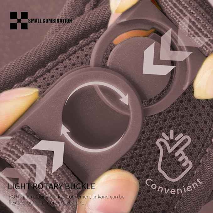 Adjustable Dog Harness with Leash, Reflective Mesh, No-Pull Design，Matching Lead Rope (Brown, M)