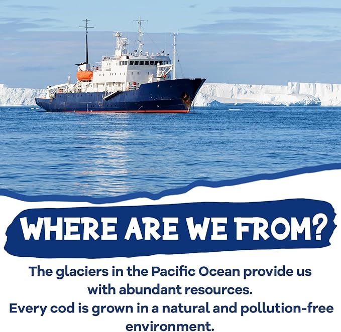 PAWUP Cod Skin Rolls Dog Treats Natural High Omega 3 Dog Snacks, Single Ingredient Cod Skin Chews for Small Dogs w/Taurine, 8 oz (30-35 Count)