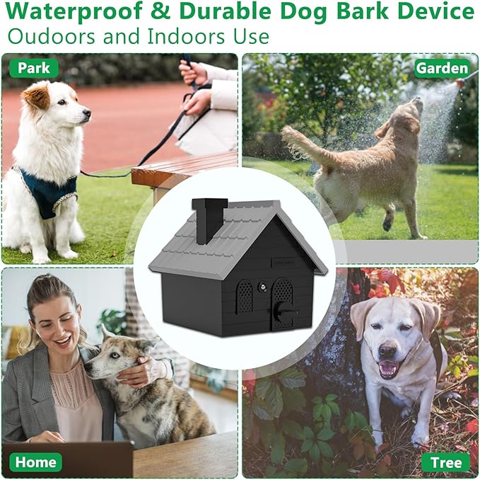 Mimo Style Anti Barking Device for Dogs, Ultrasonic Dog Bark Deterrent Devices, Dog Barking Silencer up to 50 FT, Dog Barking Control Device, Bark Box Indoor Outdoor for Dogs Training & Behavior Aids