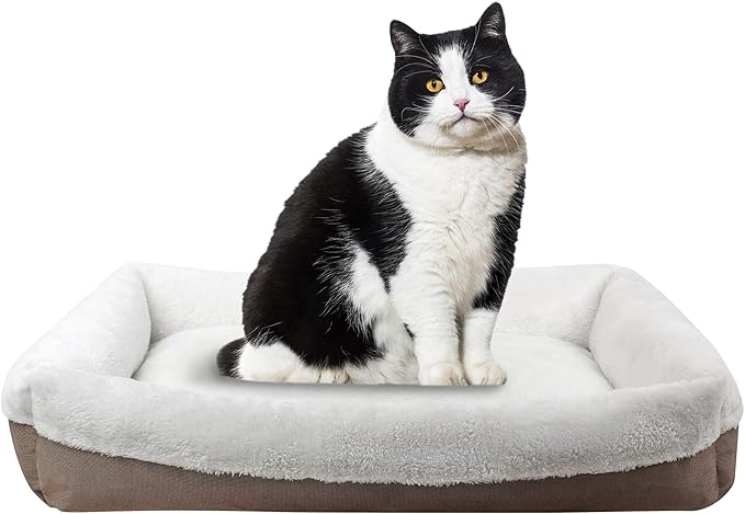 long rich Durable Two Tone Color Oxford pet Bed, Large, by Happycare Textiles