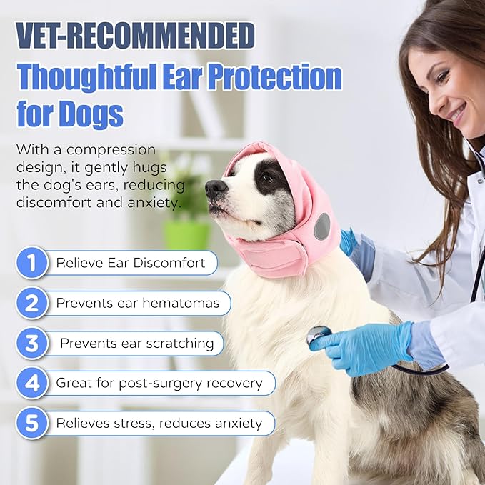 Dog Calming Hoodie, Reducing Noise Wrap, Dog Ear Muffs Noise Protection