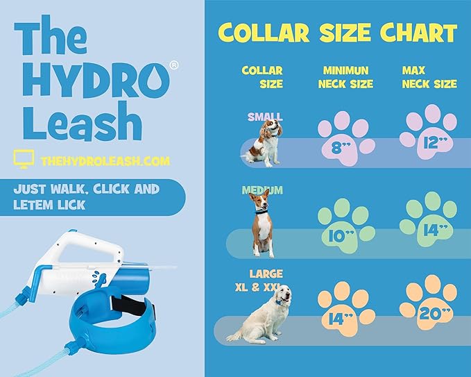 Dog Leash with Built-in Water Dispensing System, Durable Braided Cable, Hands-Free Hydration for Small to Large Dogs, Travel & Outdoor Ready (Small)