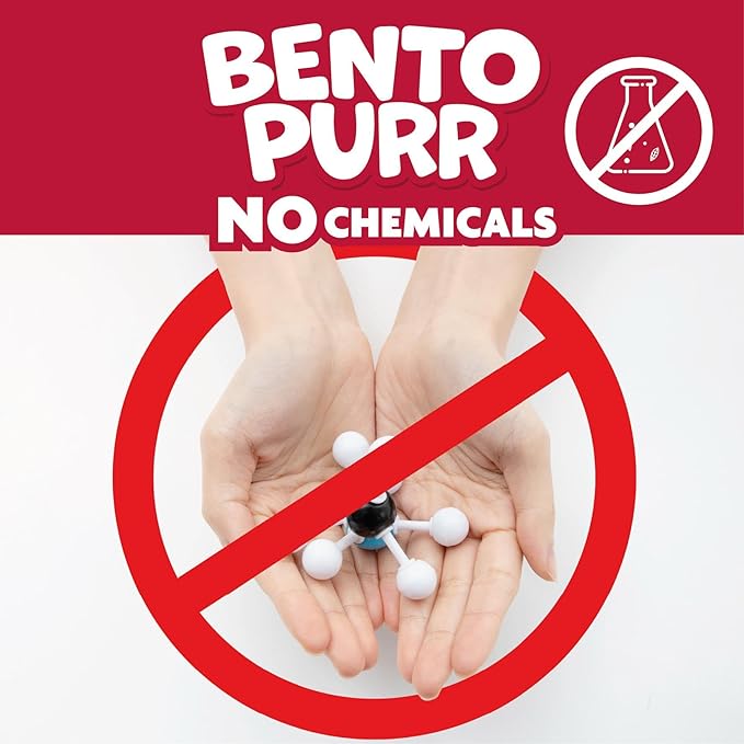 BentoPurr Premium Bentonite Cat Litter, 100% Natural, No Chemicals, No toxins 18 lbs