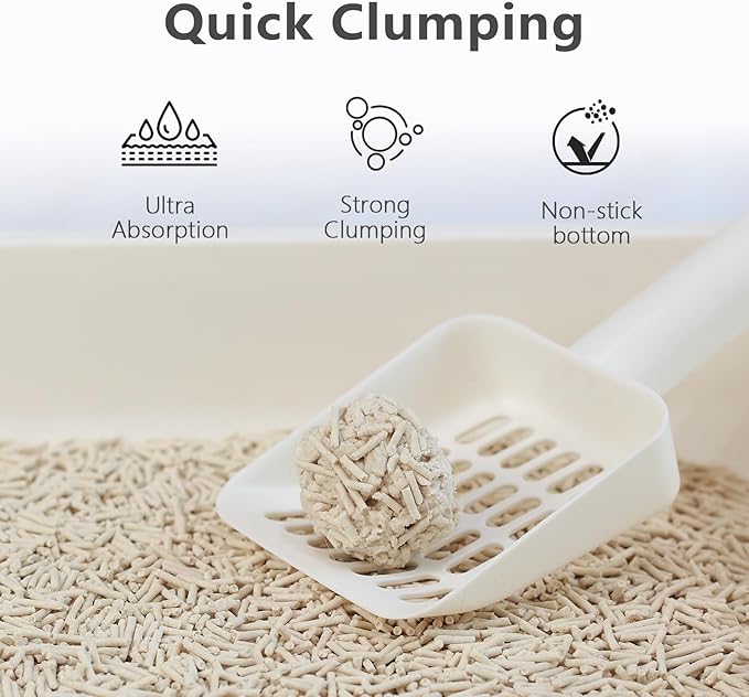 Raki Venus Tofu Cat Litter - Strong Clumping, Ultra Absorbent, Odor Control, Flushable, Low Tracking, Low Dust Tofu Litter Pellets 2 Packs/12LB (Original Flavor)