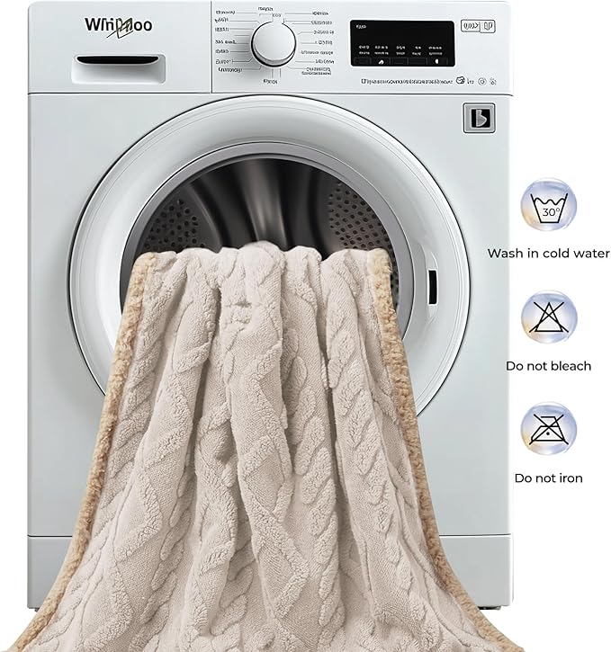Luciphia Waterproof Pet Blanket, Liquid Pee Proof Dog Blankets for Sofa Bed Couch, Reversible Sherpa Fleece Furniture Protector Cover for Small Medium Large Dogs Cats,Beige-Thicken Small（40" x 28"）
