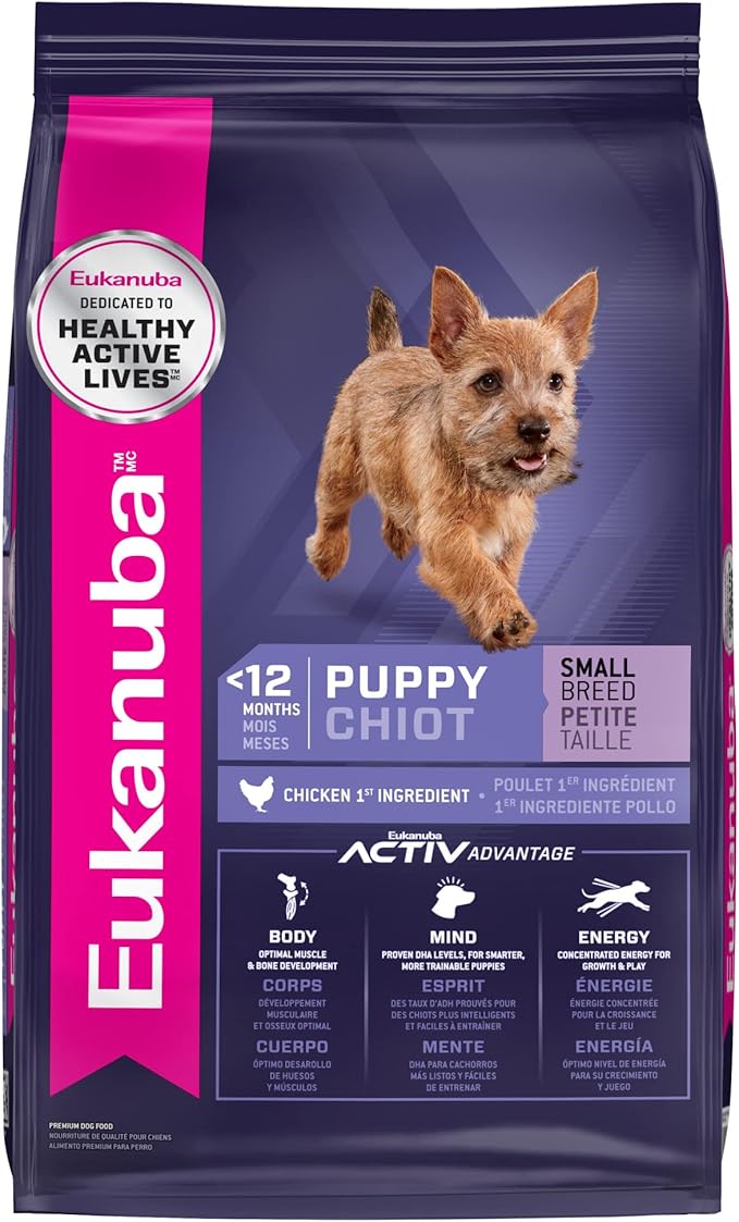 EUKANUBA Puppy Small Breed Dry Dog Food, 40 lb Bag