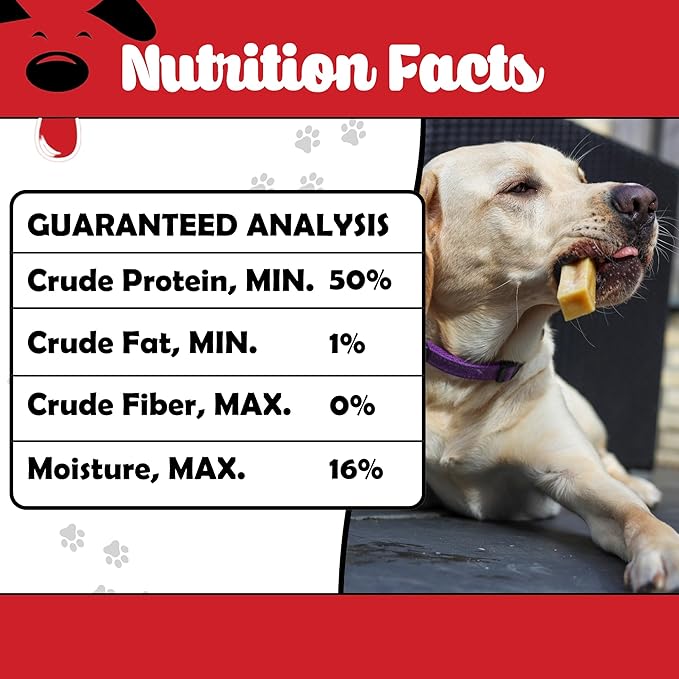 Yak Cheese for Dogs - Limited Ingredient Preservative Free Premium Dog Chews - Himalayan Yak Milk & Lime - Raw Limited Ingredient Treats for Pets - Long-Lasting Dog Chews