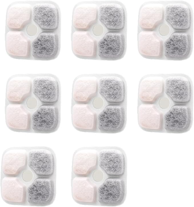 Cat Fountain Filters Compatible with Cat Water Fountain, Carbon Ion-exchange Resin(8)