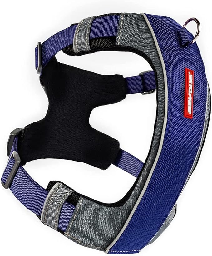 EzyDog X-Link Dog Harness – Reflective and Padded No Pull Dog Harness for Training and Everyday Walks with 2 Leash Attachment Points (Small, Blue)
