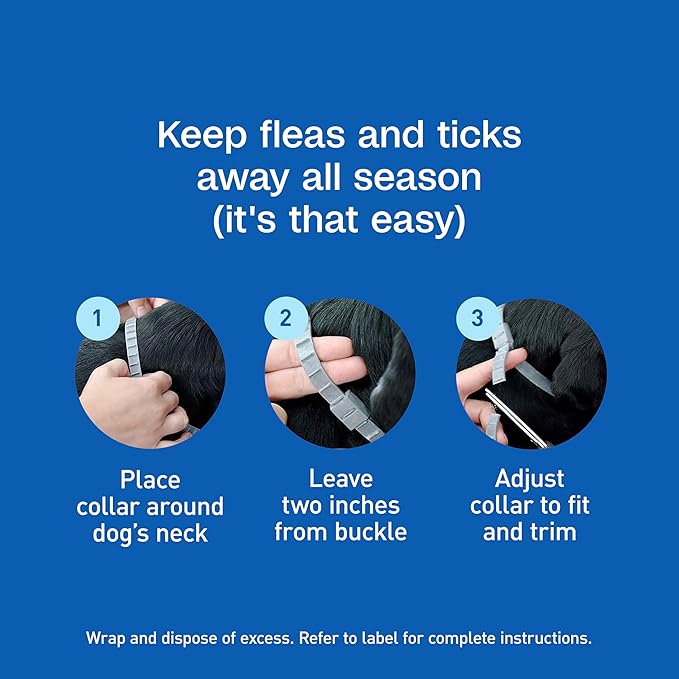ADAMS Flea & Tick Collar Plus for Dogs & Puppies, 2 Pack, 12 Month Protection, Adjustable One Size, Kills Fleas, Ticks & Repels Mosquitoes, Excluding California