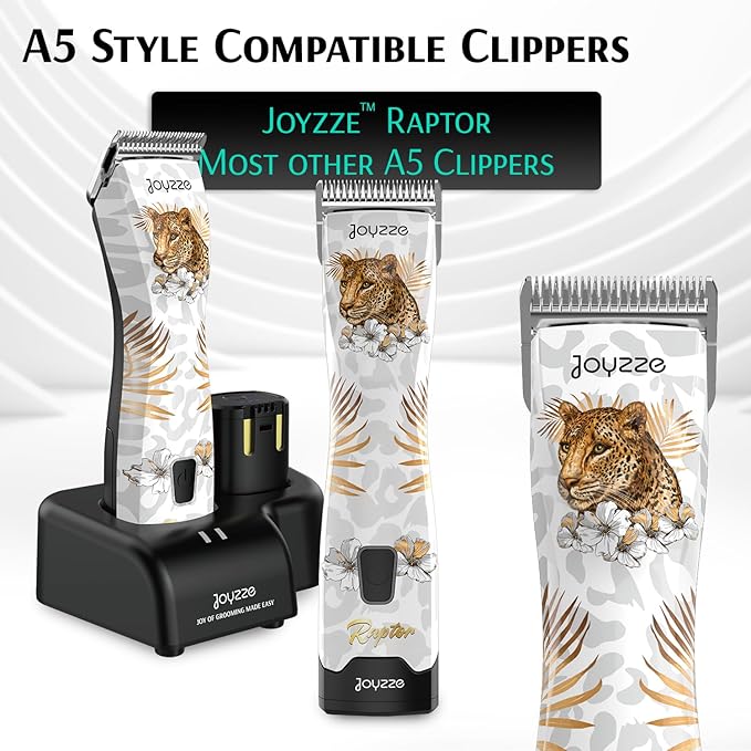 Raptor/Falcon Series A Wide Blade - Professional Grade Dog Clipper Grooming Blades, Detachable, Replacement - Stainless Steel, Coated Ceramic (A Series #30W)