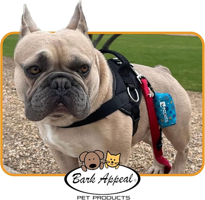 Bark Appeal Purple Plaid No-Pull Dog Harness for Medium to Large Sized Pets – Adjustable, Reflective Vest with 3 Leash Clips for Added Control, Easy Walks & Training – Large