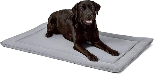 Cybarmour Chew Proof Dog Crate Pad - Outdoor Indestructible Dog Bed - Tough - Potable - Machine Washable - Water & Dirt-Resistant - Large Breeds & Fits 42-Inch Crate - 41"x27", Limestone