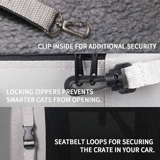 Extra Large Cat Carrier Soft Sided with Wheels Folding Small Medium Dog Pet Carrier 24"x16.5"x16" Travel Collapsible Ventilated Comfortable Design Portable Vehicle