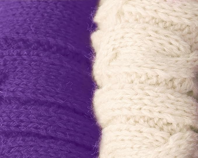 2 Pack Dog Sweaters for Small Dogs - Puppy Medium Warm Clothes in Winter, Turtleneck Pullover Design for Boy Girl Pet, Doggie, Cat, Kitten Chihuahua Bulldog Pug Beagles (XS, Purple, Beige)