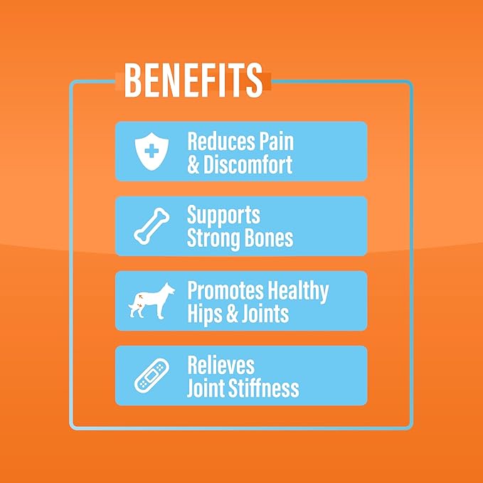 Pivotal Total K-9 Flex – All-Natural Hip and Joint Supplement for Dogs - with Glucosamine, MSM, Vitamin C, Chondroitin – Dog Joint Relief – 1lb