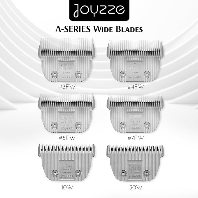 Raptor/Falcon Series A Wide Blade - Professional Grade Dog Clipper Grooming Blade, Detachable, Replacement Blades - Stainless Steel, Coated Ceramic, (A Series #4FW)