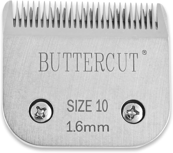 Geib Buttercut Detachable Replacement Dog Clipper Blades - Complete 8 Pack Set, Stainless Steel Long-Lasting Sharp Edges, Compatible with Andis A5, Oster A5, Wahl KM10, Dog Grooming Blade