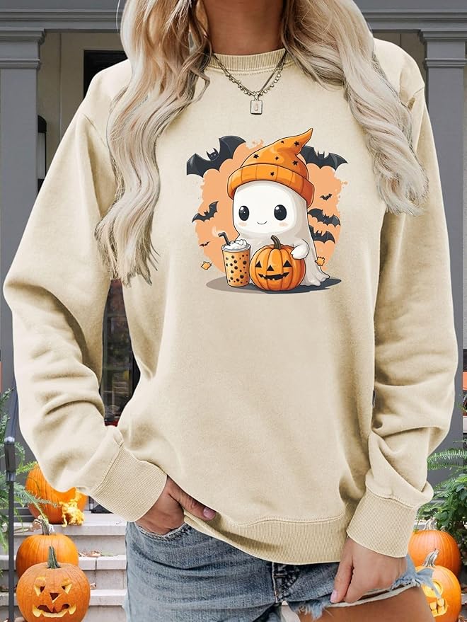 Womens Cat Print Hoodies Trendy Funny Cat Graphic Long Sleeve Sweatshirt Y2k Streetwear Hooded Pullover Tops
