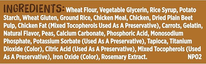 Nutrish Rachael Ray Soup Bones Dog Treats, Chicken & Veggies Flavor, 6 Bones (Pack of 2)