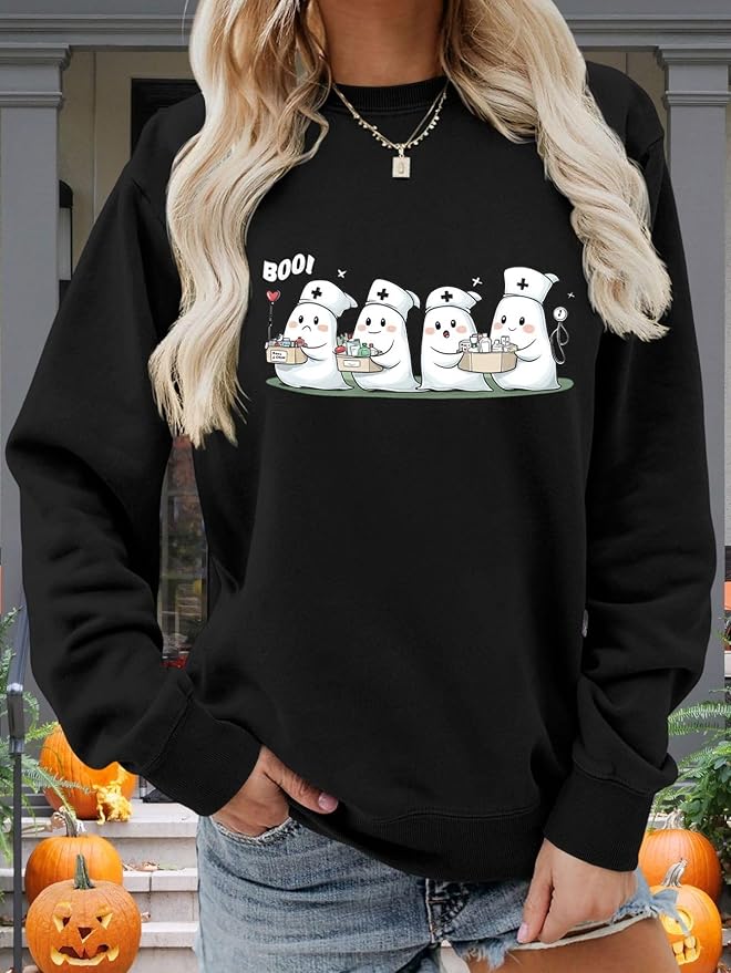Womens Cat Print Hoodies Trendy Funny Cat Graphic Long Sleeve Sweatshirt Y2k Streetwear Hooded Pullover Tops