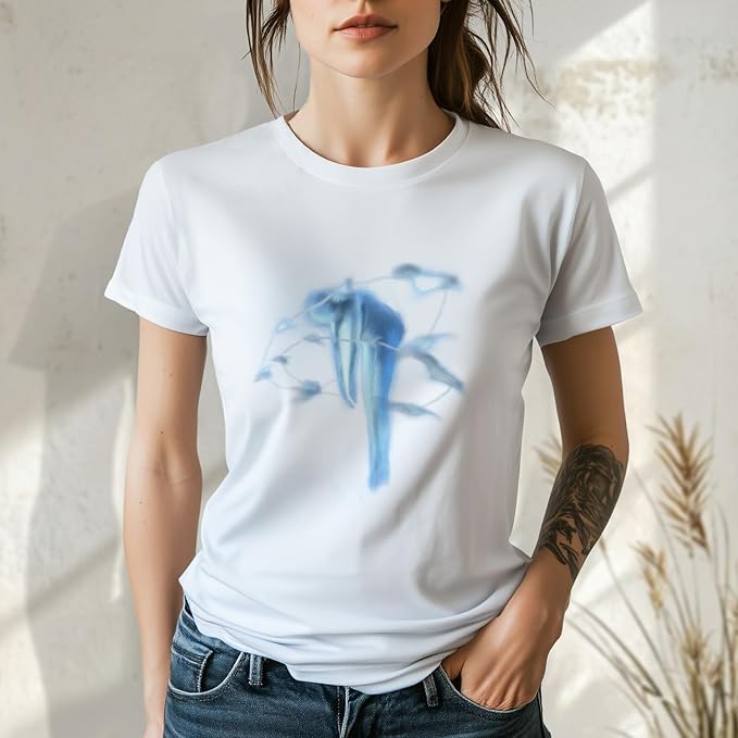 Womens Cotton Short Sleeve Graphic T-Shirts Round Neck Casual Tops for Trendy Fashion Graphic Print Tees
