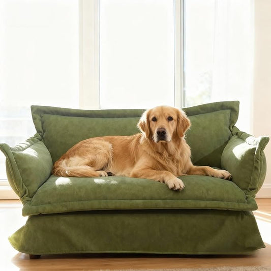 Pet Sofa Bed, Specially Designed for Small and Medium-Sized Dogs and Cats, is a Modern and Comfortable Pet Sofa That is Easy to Clean(Green)
