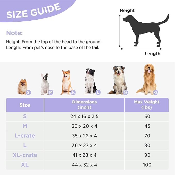 LE SURE Dog Beds Large Sized-Thick Shredded Chopped Foam Pet Bed Indoor with Removable Cover, Cute Modern Fuzzy Plush & Anti Slip Bottom, Green