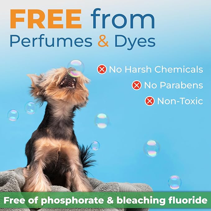 Gull Living 32 Washes Dry Shampoo Sheets for Dogs and Puppies - Water Activated Hypoallergenic Dog Shampoo Sheets - Lick-Safe, Tear-Free, Plant-Based Formula - Portable & Travel-Friendly, Easy to Use