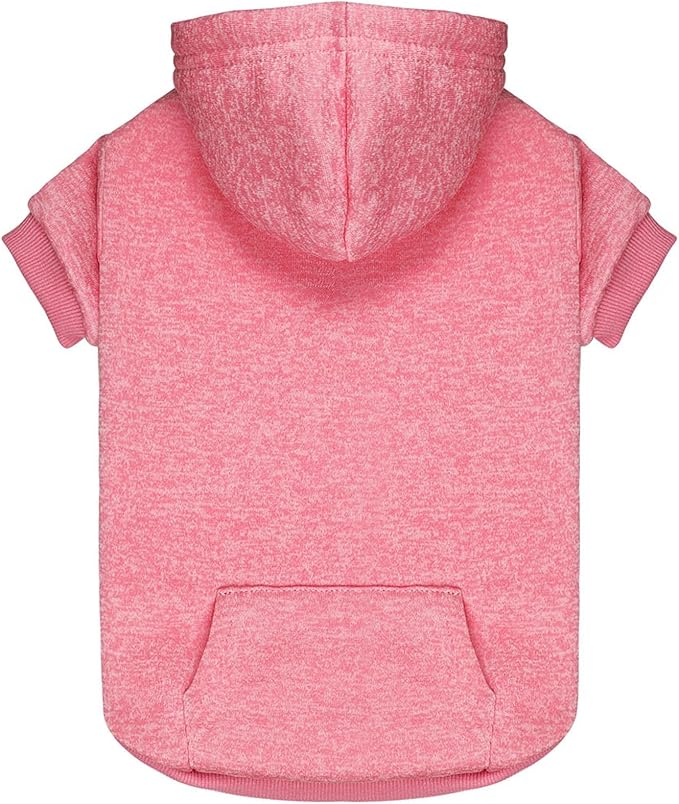Dog Sweaters for Small Dogs Dog Hoodie Fleece Soft Pet Clothes Sweatshirt with Pocket Pet Hoodie for Small Dogs Puppy Sweater(Pink&XS)