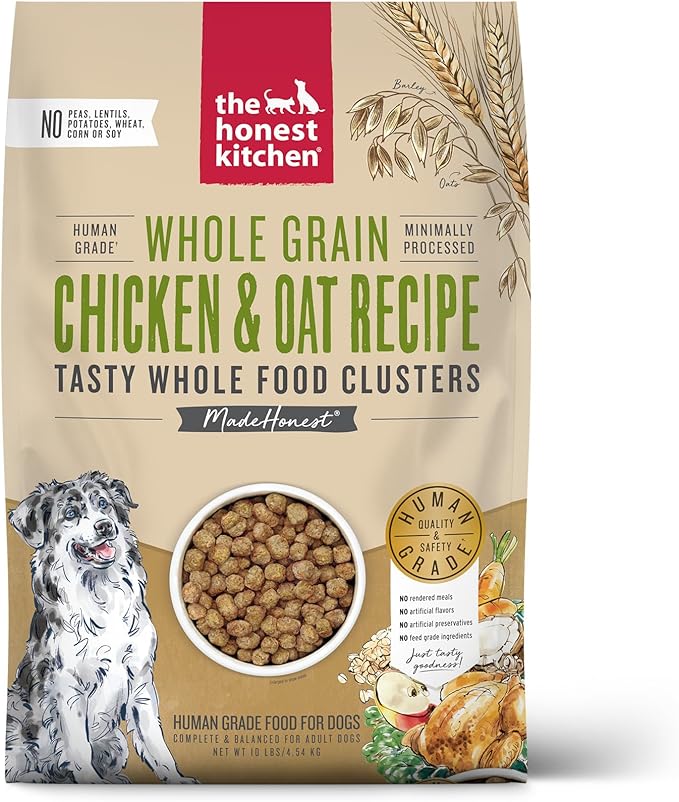 The Honest Kitchen Whole Food Clusters Dog Whole Grain Chicken & Oat 10 lb Bag