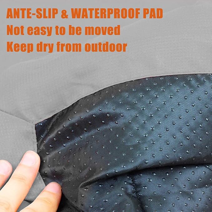 Outdoor Dog Bed, 47”x32“ Portable Camping Travel Dog Bed, Soft, Comfortable, Waterproof, Non-Slip, Machine Washable Easy to Clean Pet Mat for Small, Medium and Large Dog and Cat