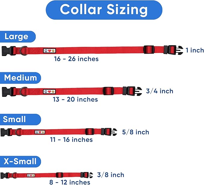 Pawtitas Reflective Dog Collar Adjustable Dog Collars for Small Dogs Puppy Collar Extra Small Dog Collar Pink Dog Collar