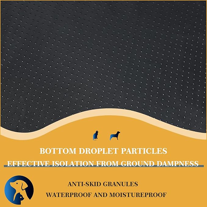 All-Season Dog Bed, Soft & Comfortable Dog Kennel Pad for Crate Durable Mat for Dogs & Cats,Ideal for Crate, Kennel(Gray, Large)