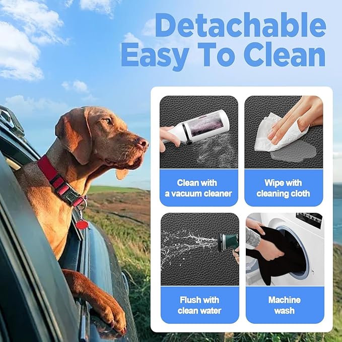 Back Seat Extender for Dogs, Waterproof Dog Car Seat Cover for Back Seat with Hard Bottom, 2025 Upgraded Material, 100% Waterproof, Safer, Easy to Use and Clean, Holds 400lbs