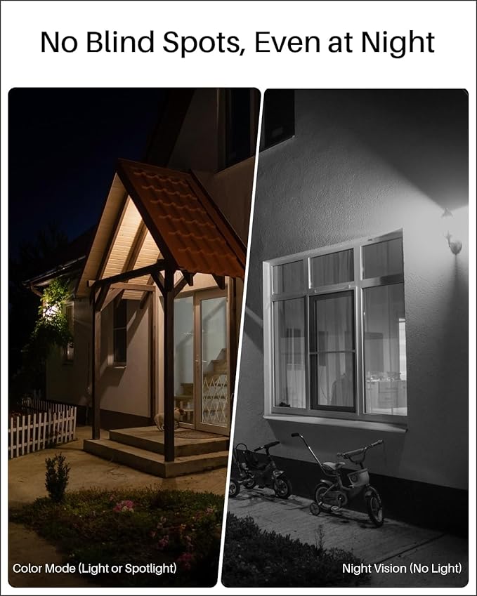 WUUK Security Cameras Wireless Outdoor, Indoor Camera, Home Surveillance System, 2K, No Monthly Fee, Motion Alert, Night Vision, 2.4/5 GHz WiFi, Compatible with Alexa & Google, Homebase + 2-Camera Kit