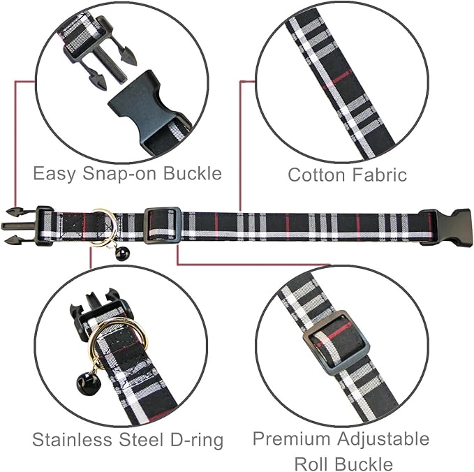 Dog Bowtie Collars, Cute Soft Velvet Dog Collar with Bow Tie, Safety Metal Buckle, Adjustable Collars for Boy and Girl Dogs Pets.