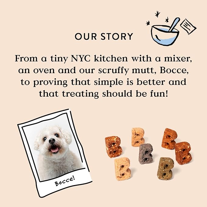 Bocce's Bakery Spiced Cider All-Natural Soft & Chewy Halloween Dog Treats - Wheat-Free Everyday Cookies for Dogs, Made with Real Ingredients & Baked in The USA – Apple & Cinnamon Flavored (6 oz Bag)
