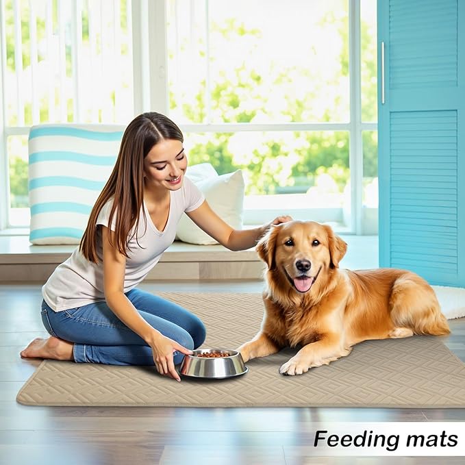 hyha Waterproof Dog Blanket, Soft Dog Bed Cover Pet Blankets, Waterproof Sofa Couch Cover for Dogs Washable, Reversible Pet Couch Covers for Sofa Furniture (40x90 Inch, Taupe/Beige)