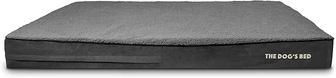 The Dog's Bed Replacement Outer Cover ONLY (Outer Cover ONLY - NO Bed, NO Waterproof Inner) for The Dog's Bed, Washable Plush Fabric, XXXL 6 Inches Grey Plush