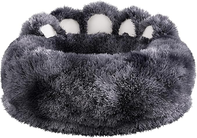 Cute Dog Bed Medium Large Size Dogs Beds Couch Pet Bed with Washable Removable Cover Egg Crate Foam Waterproof Orthopedic Dog Beds(Tie-Dyed Dark Grey,2XL)