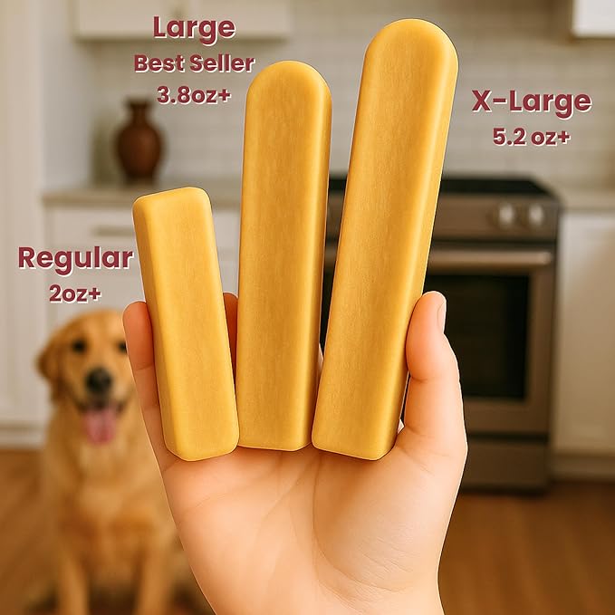Majestic Pet Himalayan All-Natural Yak Cheese Dog Chews Made with 100% Cows Milk- Long Lasting Dental Chew for Dogs - Healthy Pet Treats (Calm & Joint Wellness, Regular, 1 Pack)