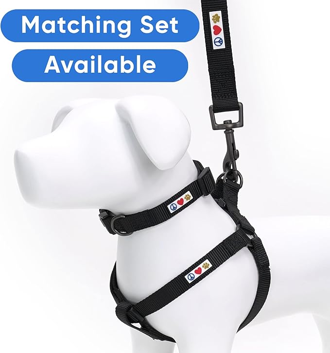 Pawtitas Dog Collar for Small Breeds - Adjustable, Heavy Duty, Waterproof With Quick-Release Buckle - Black