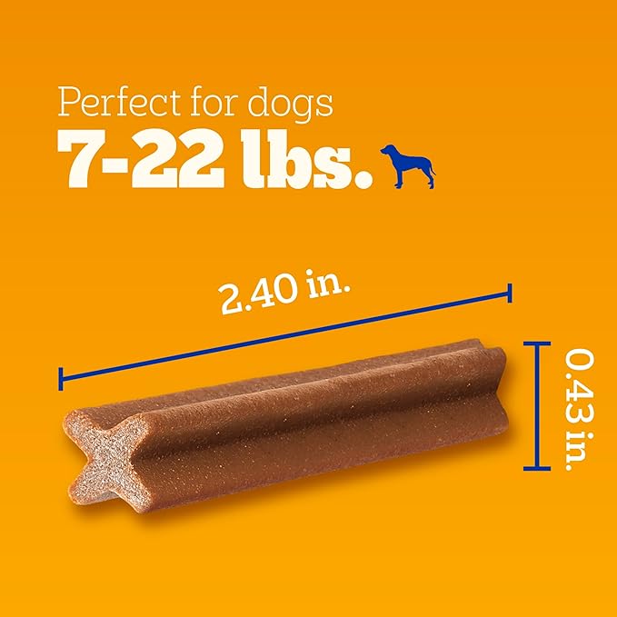 Pedigree Dentastix Small and Toy Breed Dog Treats, Original with Real Chicken, 20.3 oz. Bag (84 Treats)